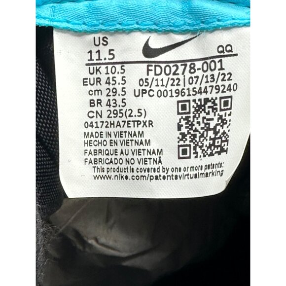 Men’s Nike Blazer Mid '77 Jumbo Black Baltic Blue FD0278-001 Size 11.5 - Picture 11 of 12